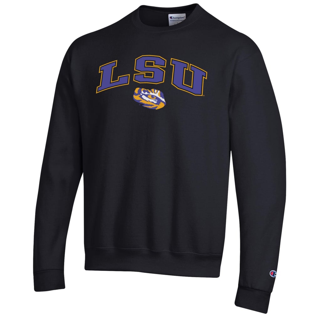  LSU Tigers Champion Arch Over Logo Pullover Sweatshirt - Black